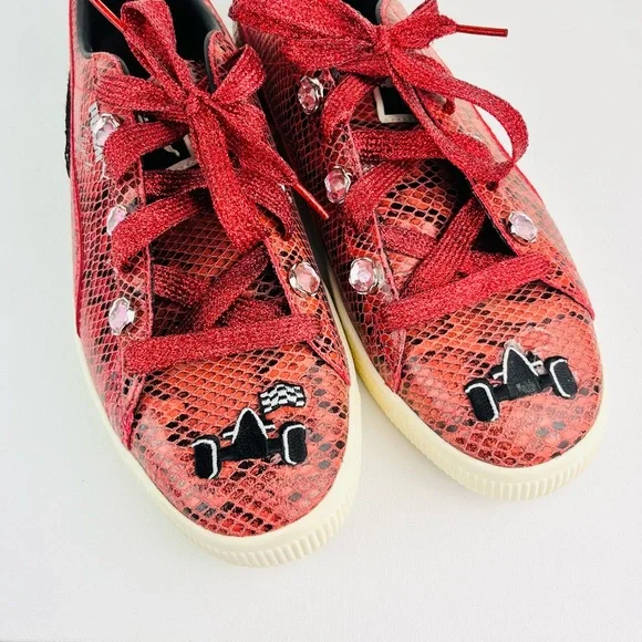Puma Clyde” snakeskin print Lamborghini sneakers - Picture 5 of 7